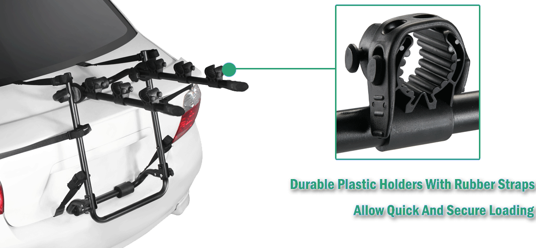 Top Quality 3 Bicycle Bike StrapOn Foldable Rack Carrier Rear Racks